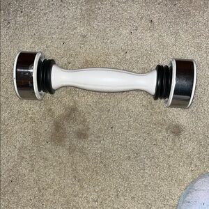 White and Silver Dumbbell